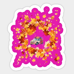 Autumn leaves Sticker